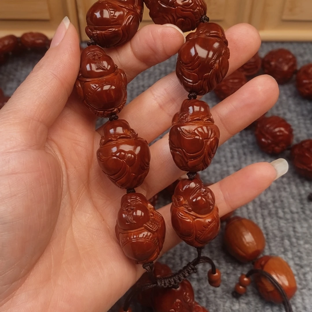 冰***魂橄榄核手串/手链海派财神