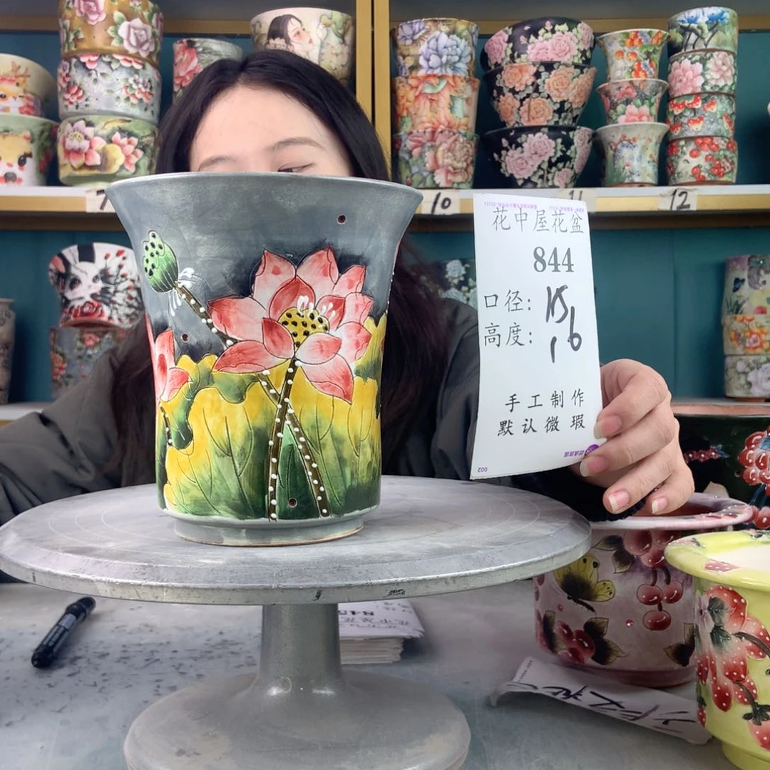 罐景德镇手工瑕疵844