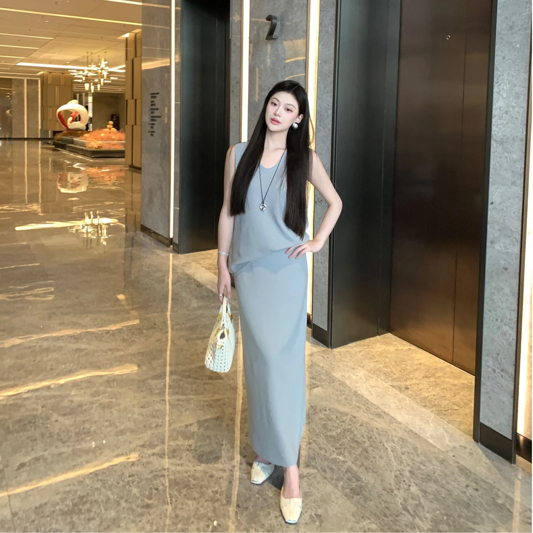现货 JINY 静一【浮光织熠】2025年不费力女高端醋酸棉U领女轻盈垂