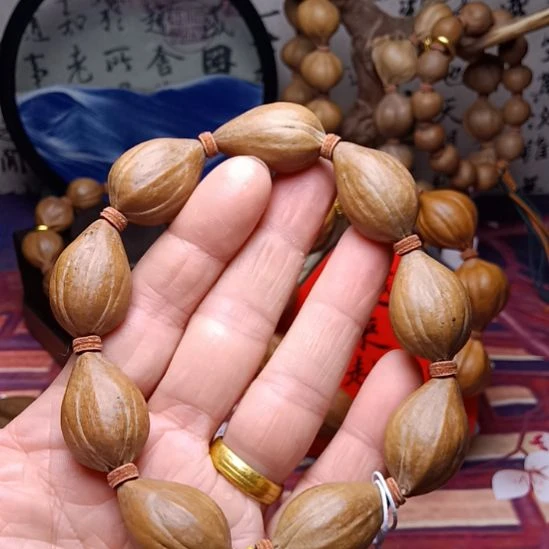 橄榄核手串/手链橄榄核手串四花铁核老料1.8
