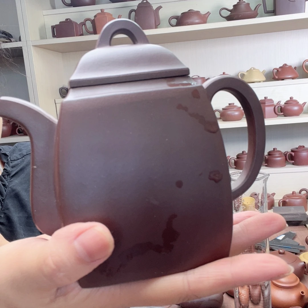 茶壶紫砂恕*防漏壶，紫泥