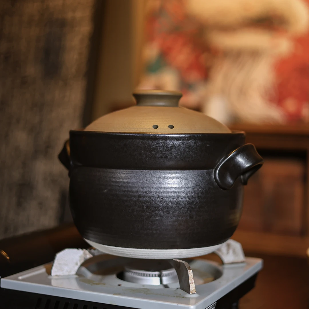 玄黑釉-灰念-双盖煲汤锅2.6L（灰念0644）茶道配件