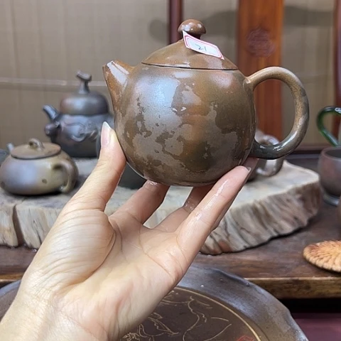 戬谷龙窑坭兴陶柴烧壶21