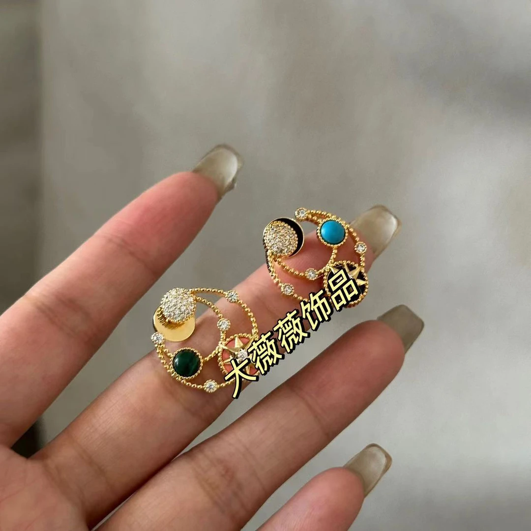 铜合金耳饰 轻奢温柔八芒星耳饰-67223