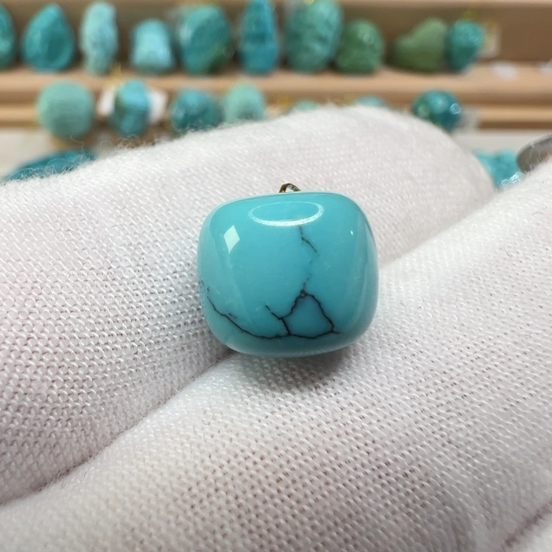 绿松石未镶嵌配饰10.5*9.1