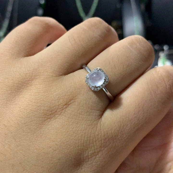 银S925镶嵌翡翠耳饰