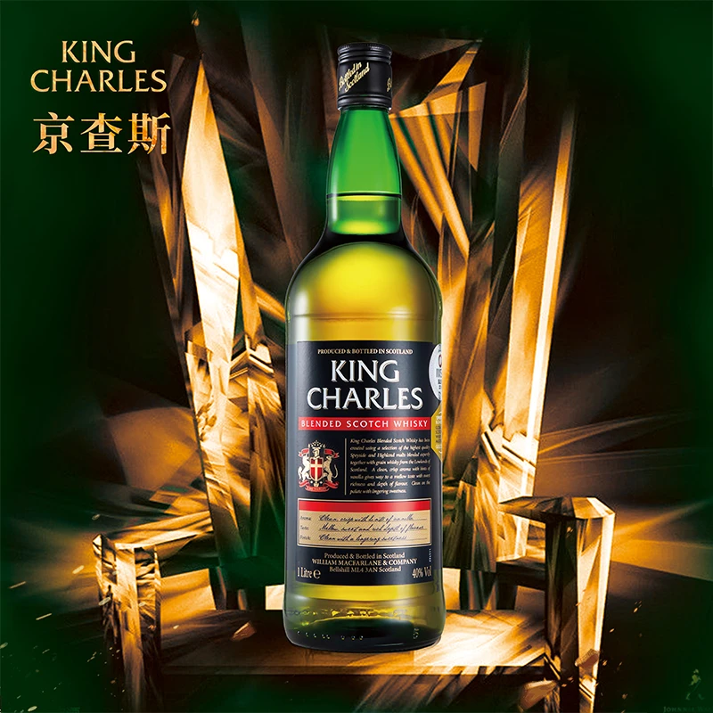 京查斯原装进口京查斯波本臻藏威士忌KING CHARLES1000ml