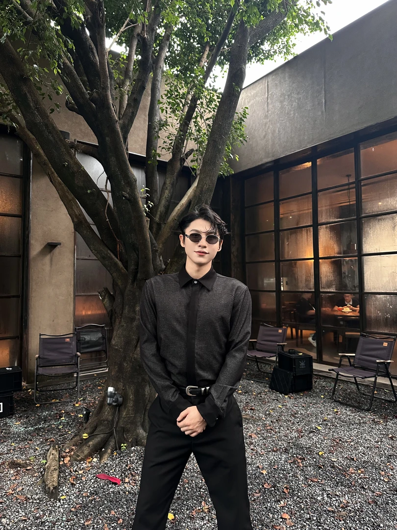 【FANG BH】男士秀场优雅显贵定制TR正肩老钱时尚百搭腔调衬衫