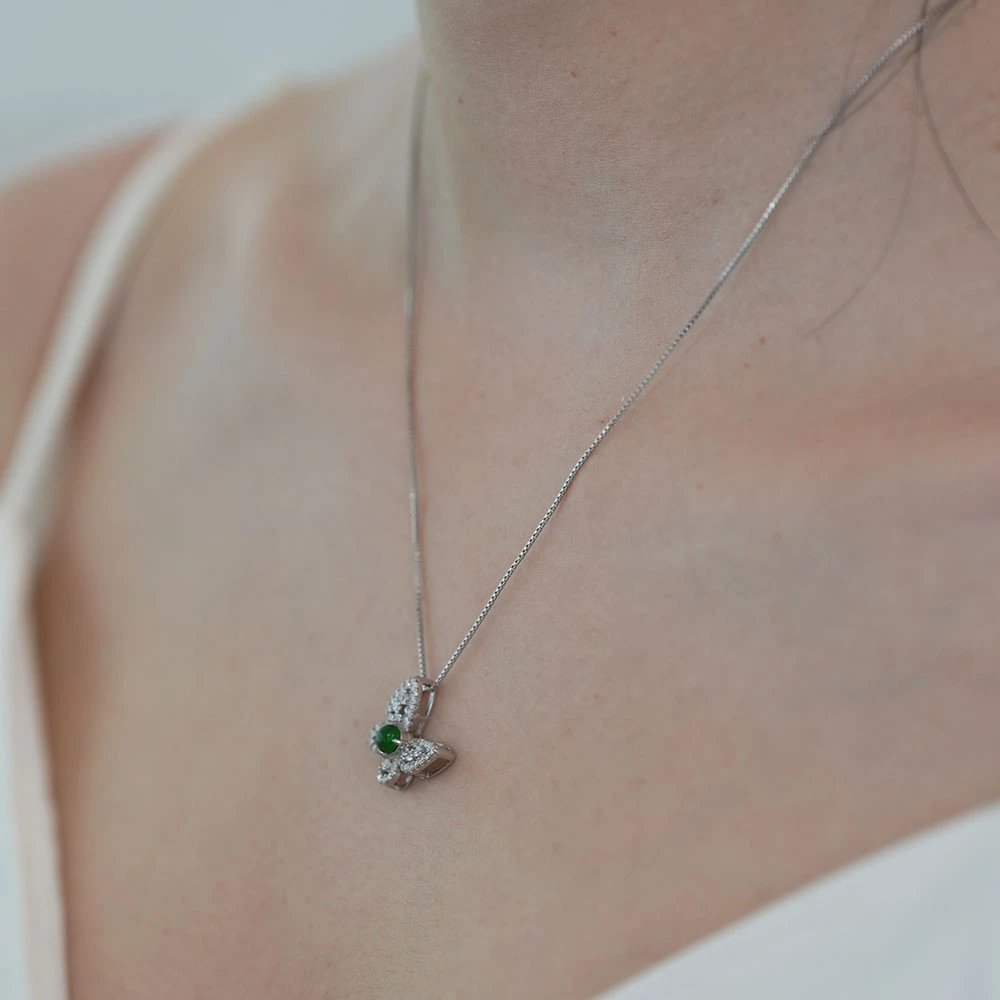 翡翠阳绿吊坠X10-20