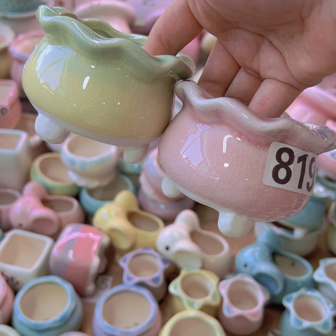 陶瓷花盆当场满12包邮