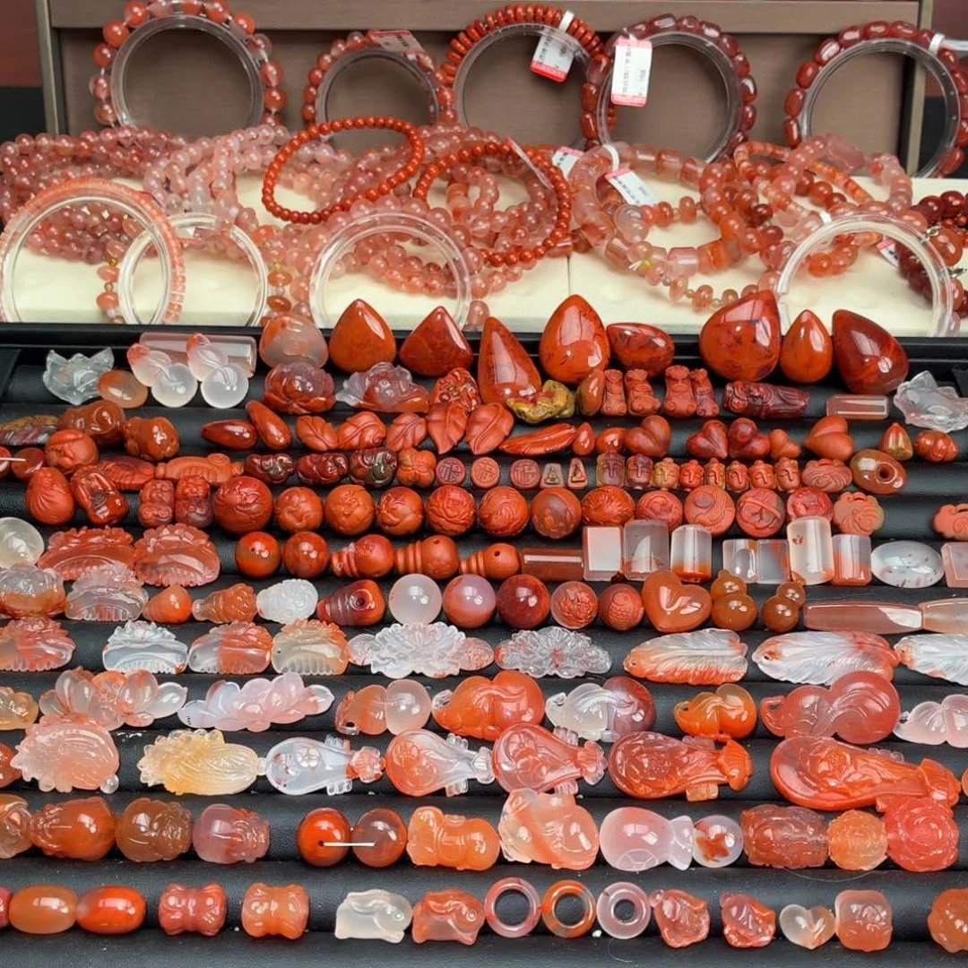 兮***妈南红玛瑙未镶嵌颈饰22