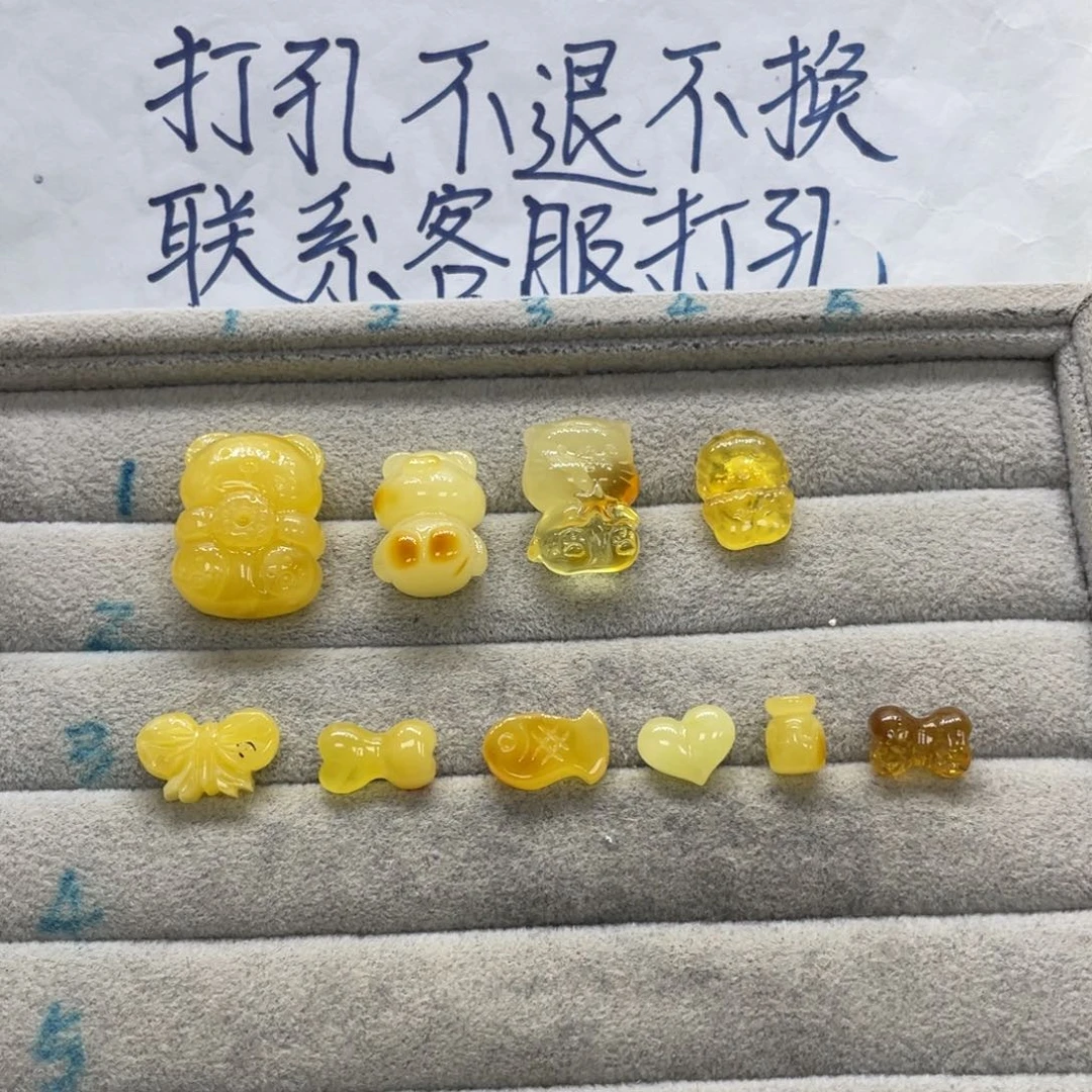 哈***5裸石琥珀未镶嵌哈哈 抵扣