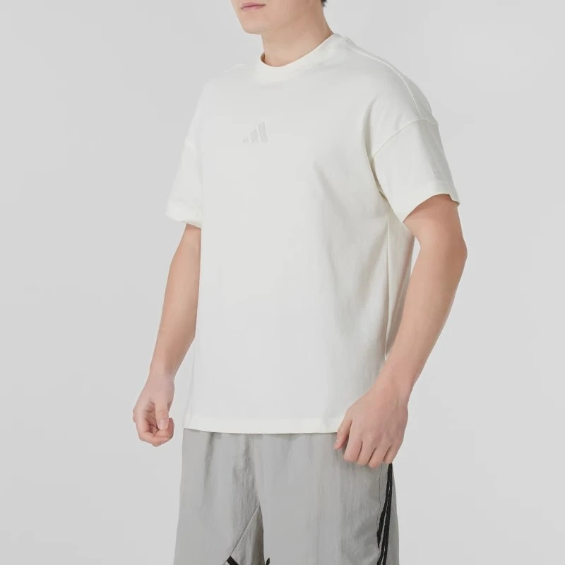 Adidas/阿迪达斯~休闲宽松纯棉上衣短袖T恤轻运动JY8566