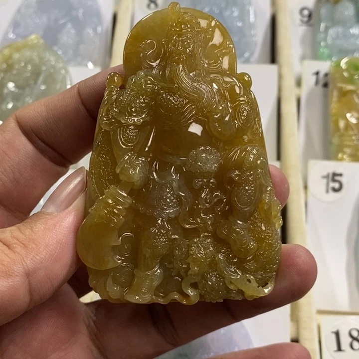 颈饰未镶嵌翡翠意*关公