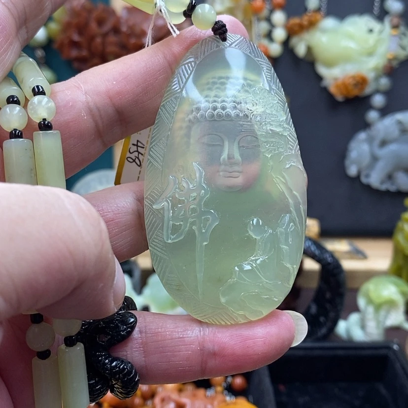 【闪购商品】蛇纹石玉吊坠未镶嵌