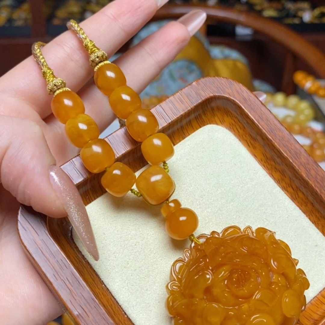 【闪购商品】蜜蜡颈饰未镶嵌项链