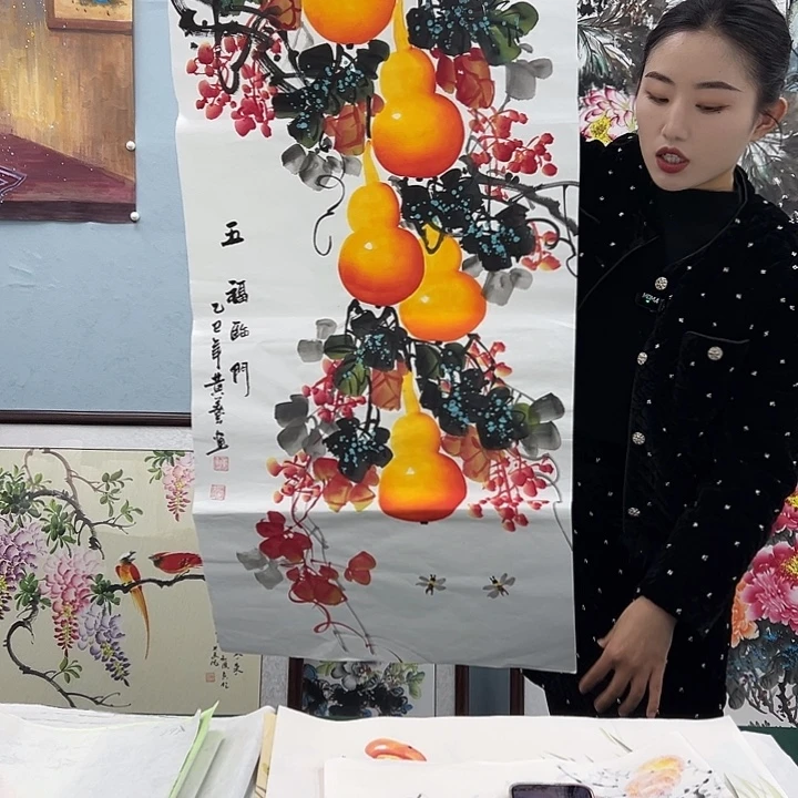 国画纯手绘国画作品大漏