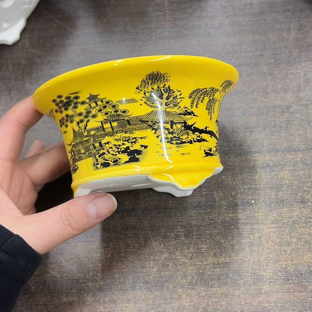 紫砂花盆678号微瑕13/6.5cm