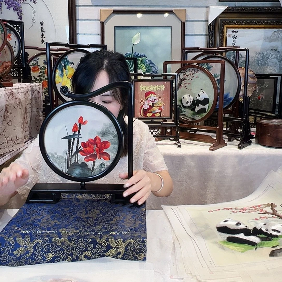 织绣苏绣摆台精工