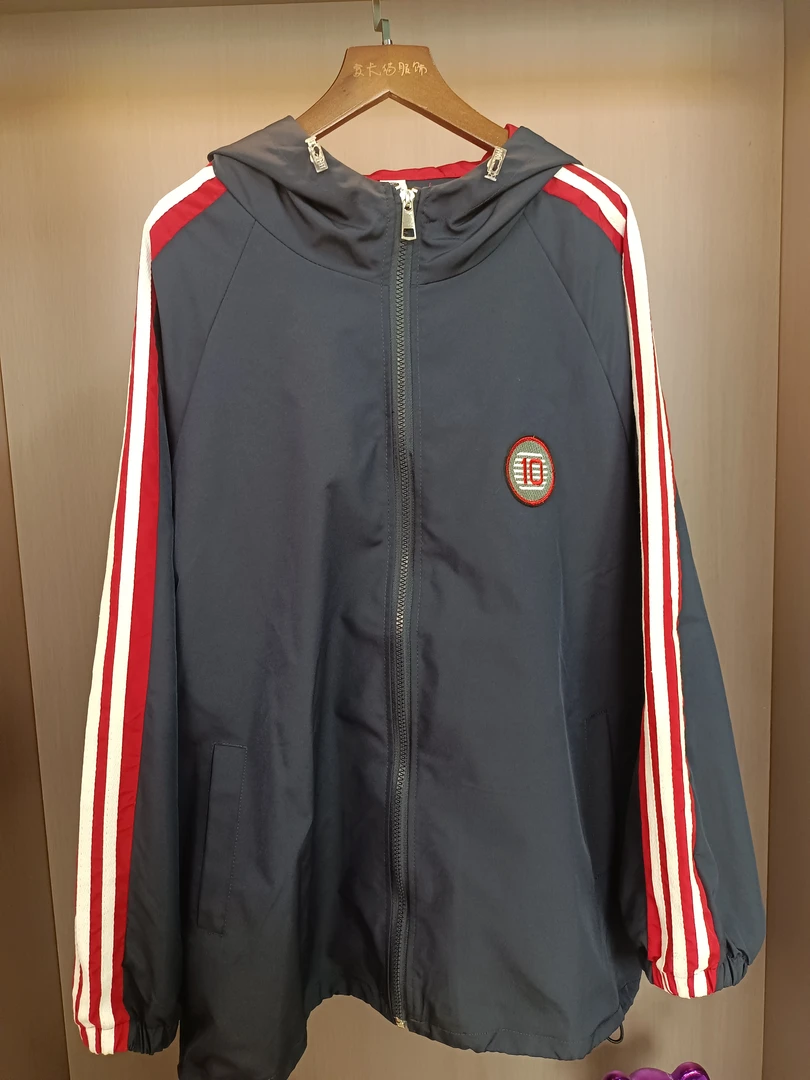 春季新款防风大码圆领宽松型女短外套短款薄款连帽春季