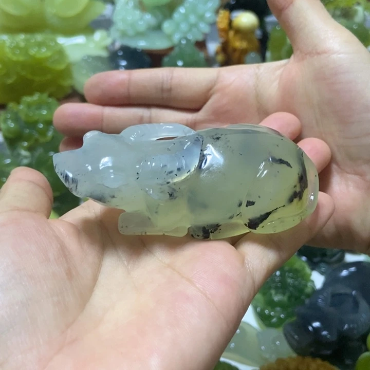 【闪购商品】未镶嵌蛇纹石玉把件豫****发