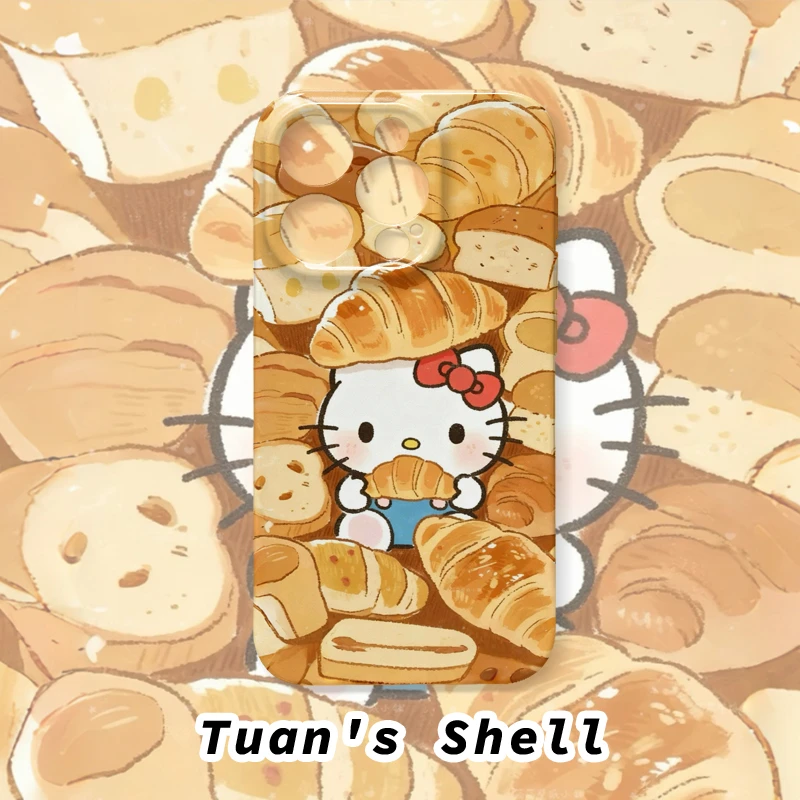 面包kitty菲林软壳适用苹果VIVO华为OPPO小米荣耀一加手机壳