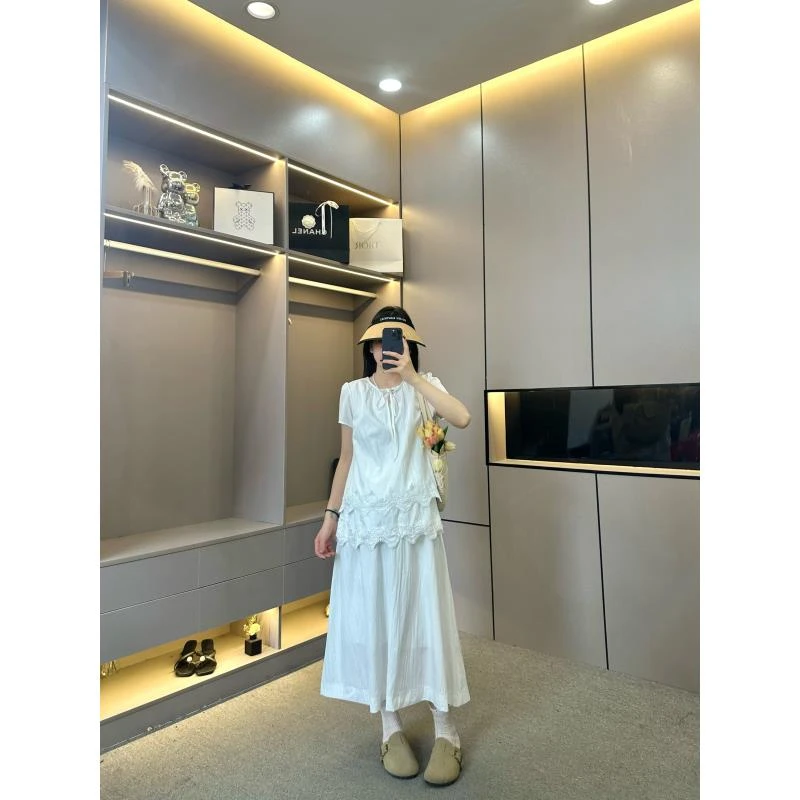 【清！】孕妇装夏季甜美气质连衣裙时尚显瘦气质两件套连衣裙