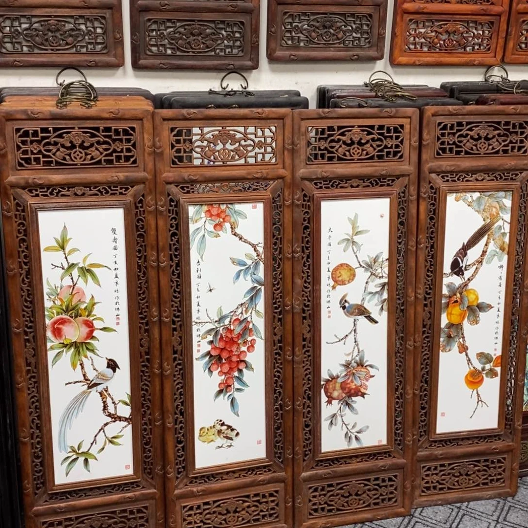 瓷片巷**家1.2*36*4景德镇瓷板画柴窑烧制