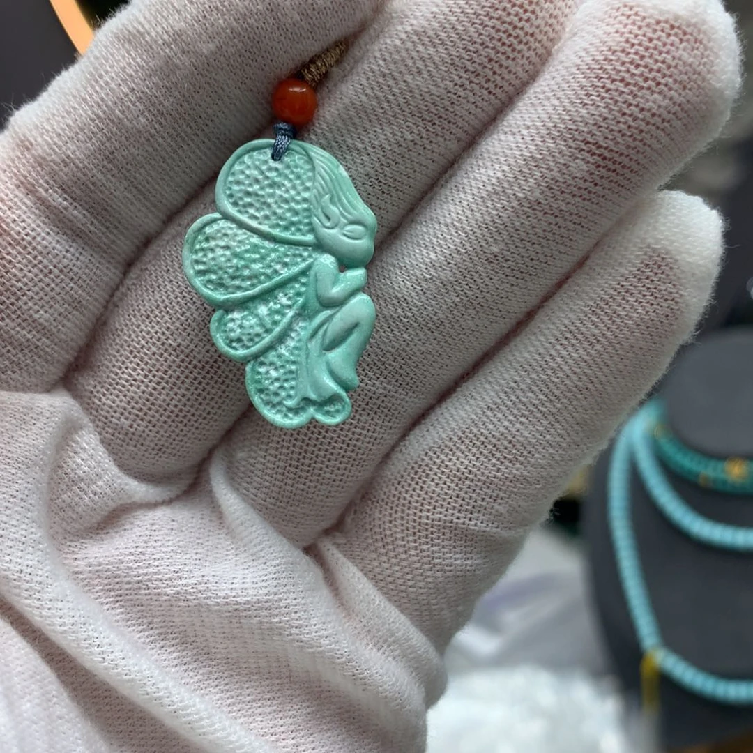 绿松石挂件未镶嵌