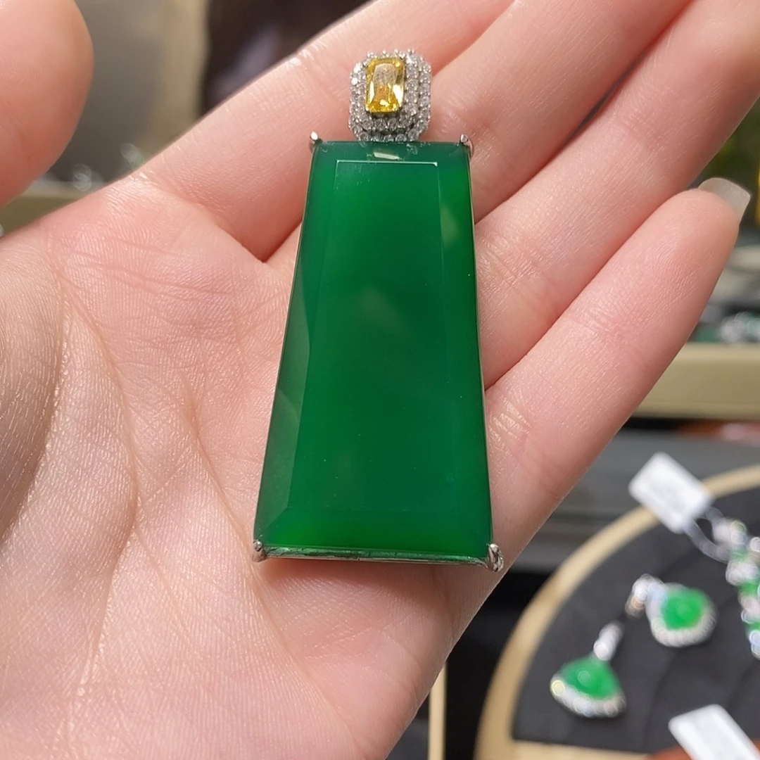 玛瑙/玉髓颈饰银S925镶嵌C*琳@@33424