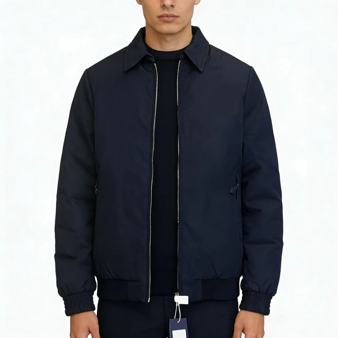 重磅棉服厚款翻领通勤百搭上衣夹克男2570