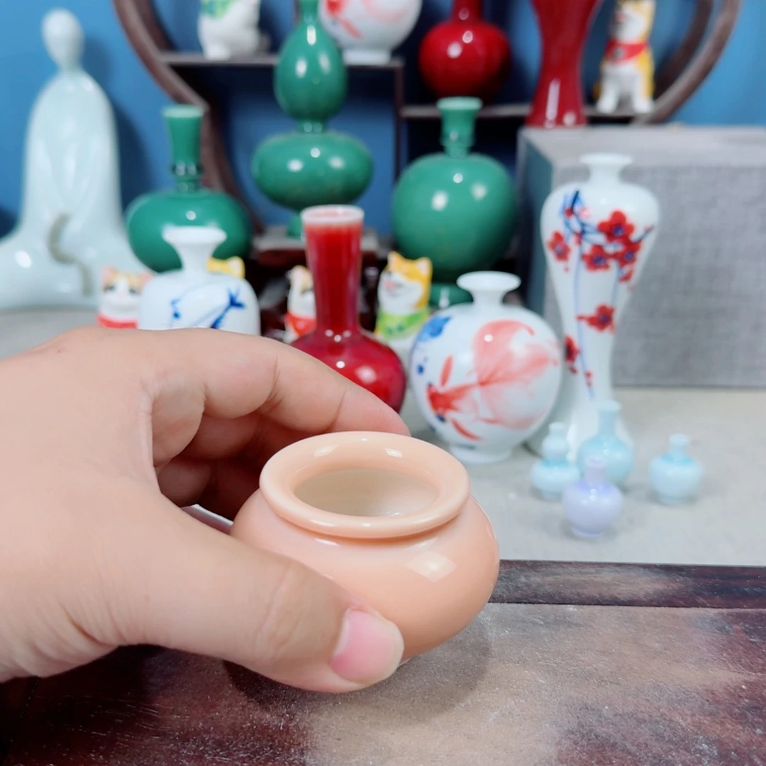 陶瓷手工小花器摆件
