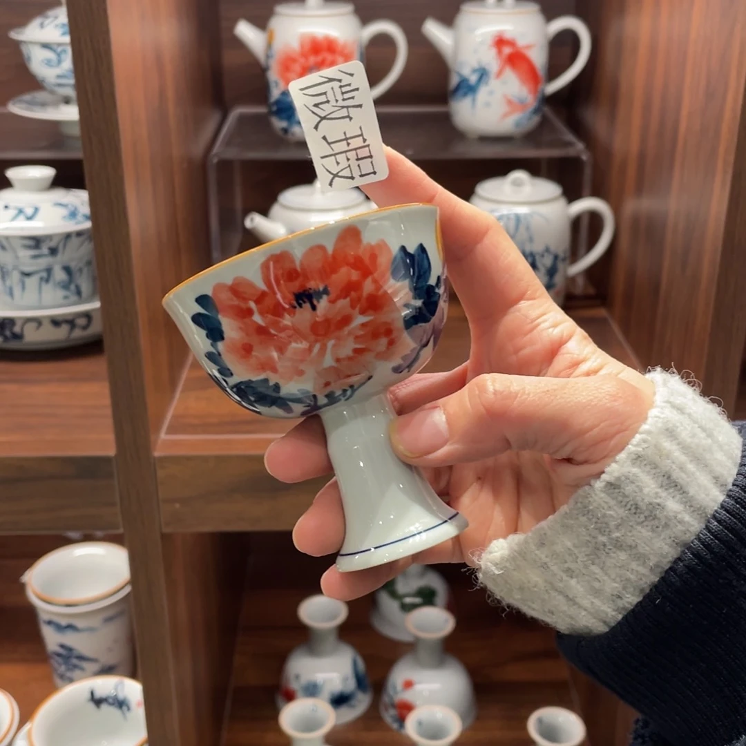 微瑕釉下彩纯手绘