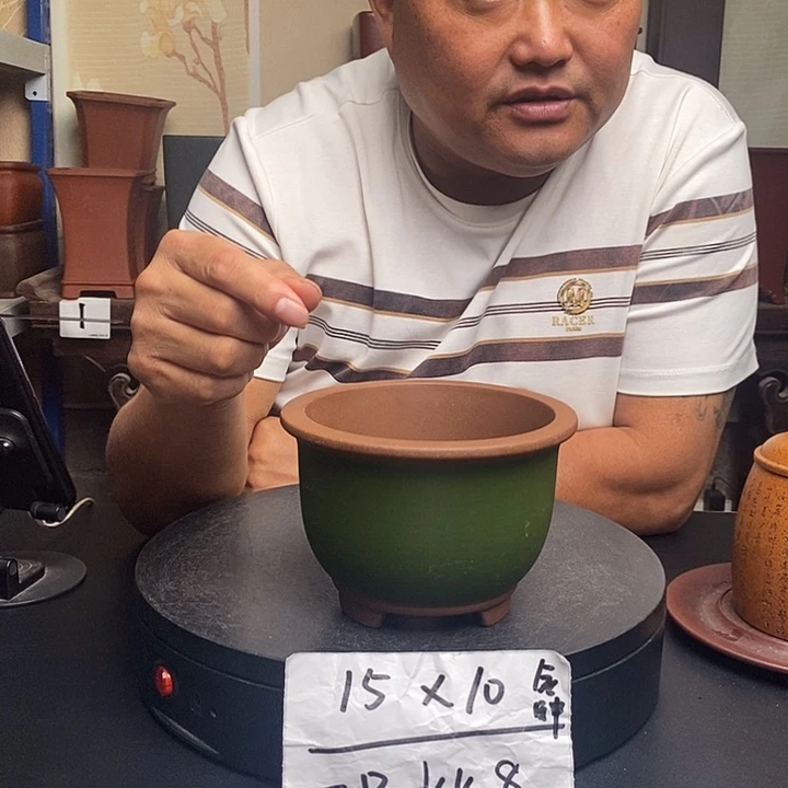 紫砂花盆货号一只KK8