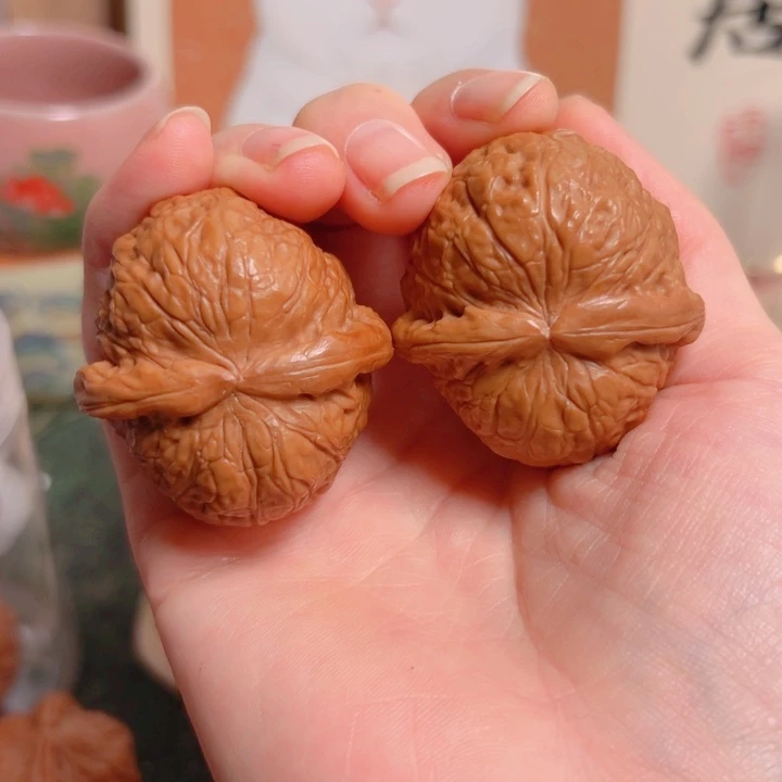 吊坠文玩核桃何*高配精对好货金色南瓜墩狮子头大漏价