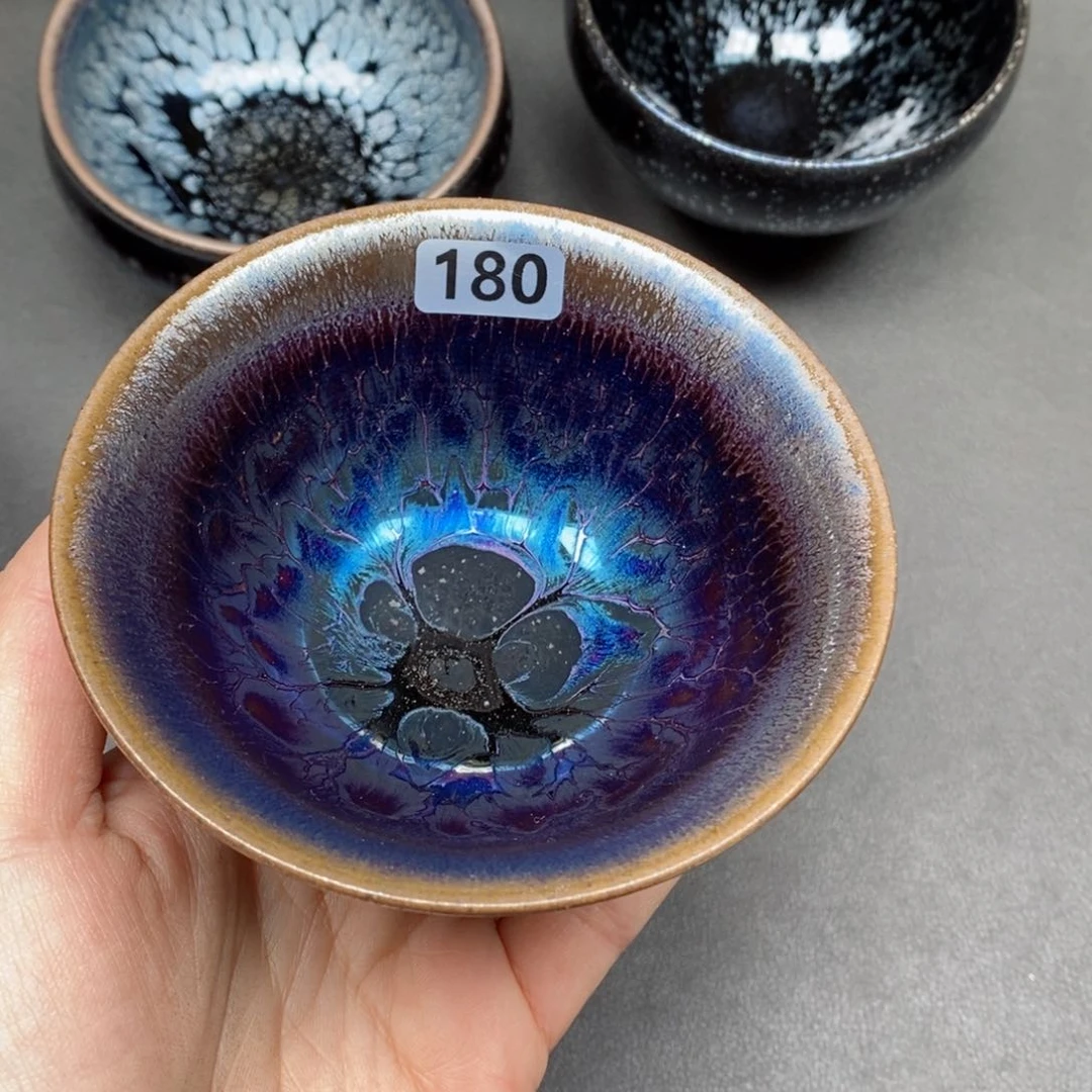 茶盏霸*龙建窑建盏主人杯180打茶漏