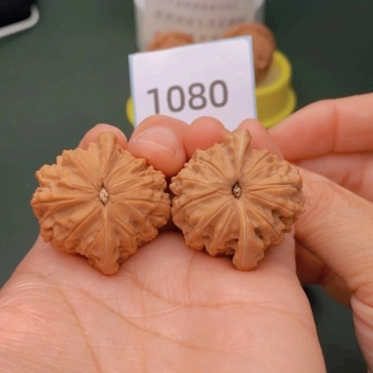 文玩核桃把件Q***n磨盘1080