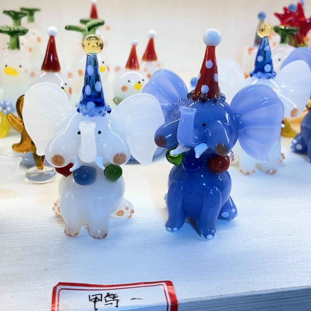 琉璃手工艺品?***来一对大象