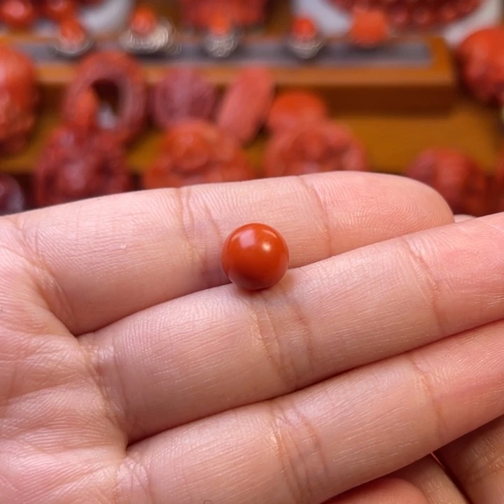 小***胖南红玛瑙未镶嵌保山圆珠