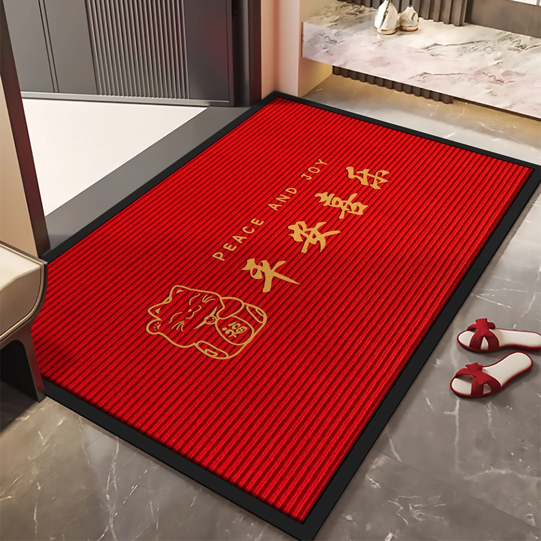 入户门地垫高档喜庆吸水防滑可裁剪除尘耐脏迎宾门垫家居地毯定制