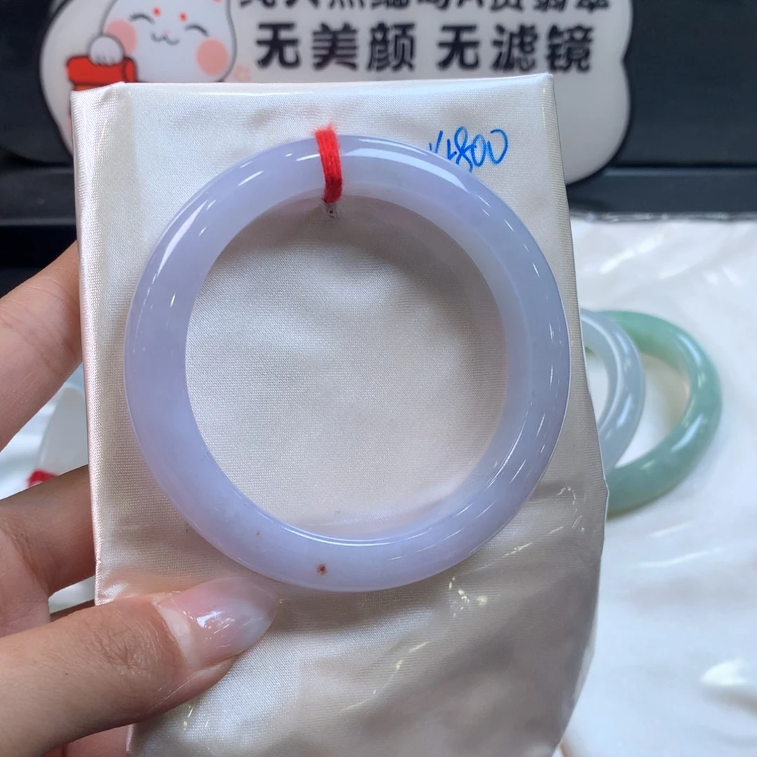 翡翠未镶嵌手镯58圈口