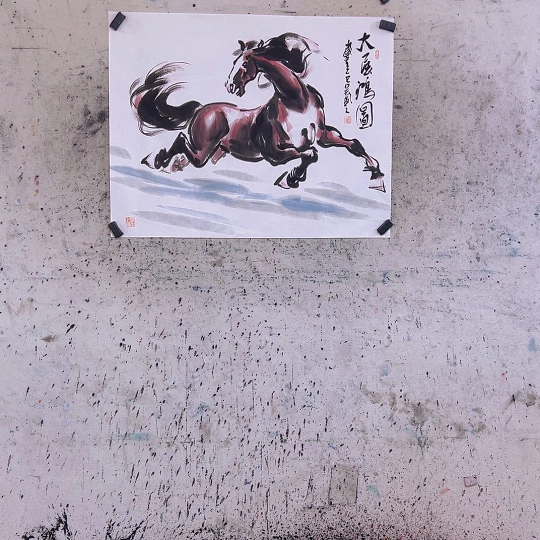 不***火国画三尺90x70cmcm