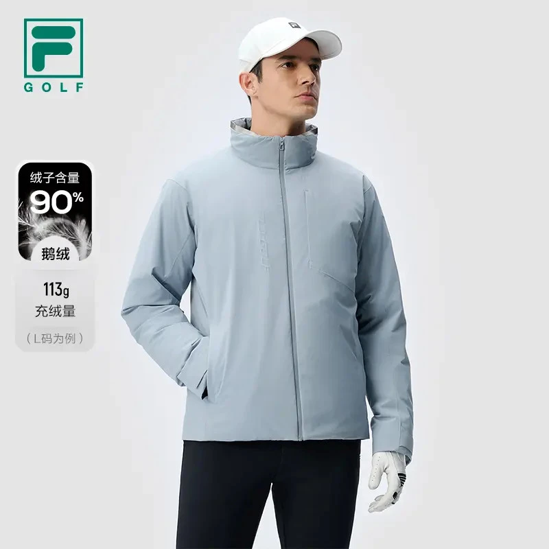 Fila/斐乐男【高尔夫高档立领羽绒服】新款90绒加厚上衣A11M445907F