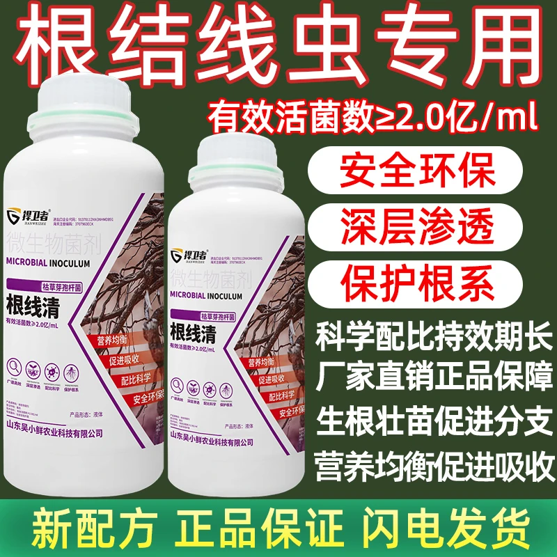 捍卫者根线清淡紫紫孢菌枯草芽孢杆菌根线虫专用微生物菌剂