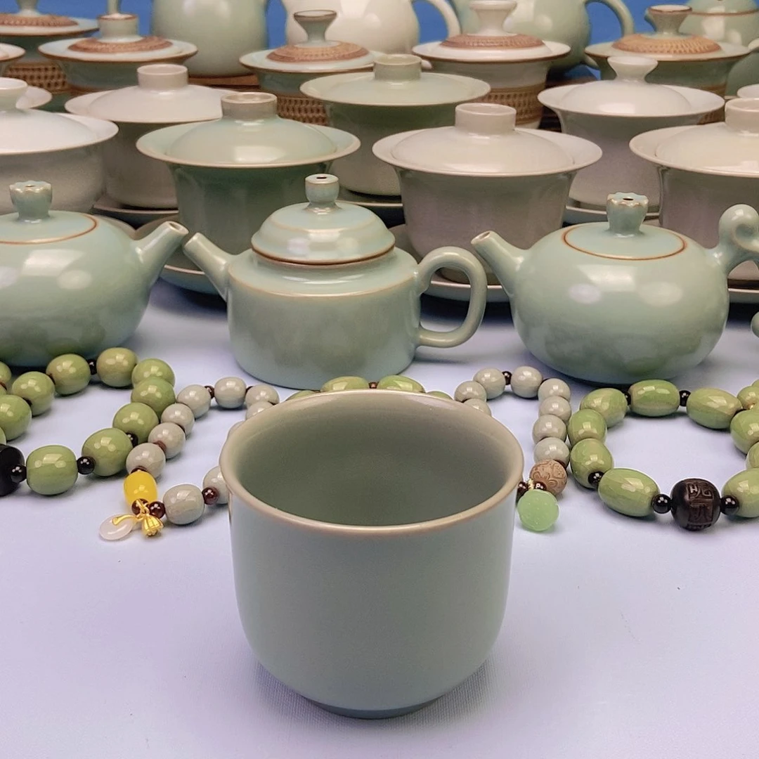 杯仿古玉兰杯原矿原釉原产地