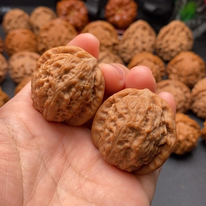 晓***前把件文玩核桃34尺高尔夫