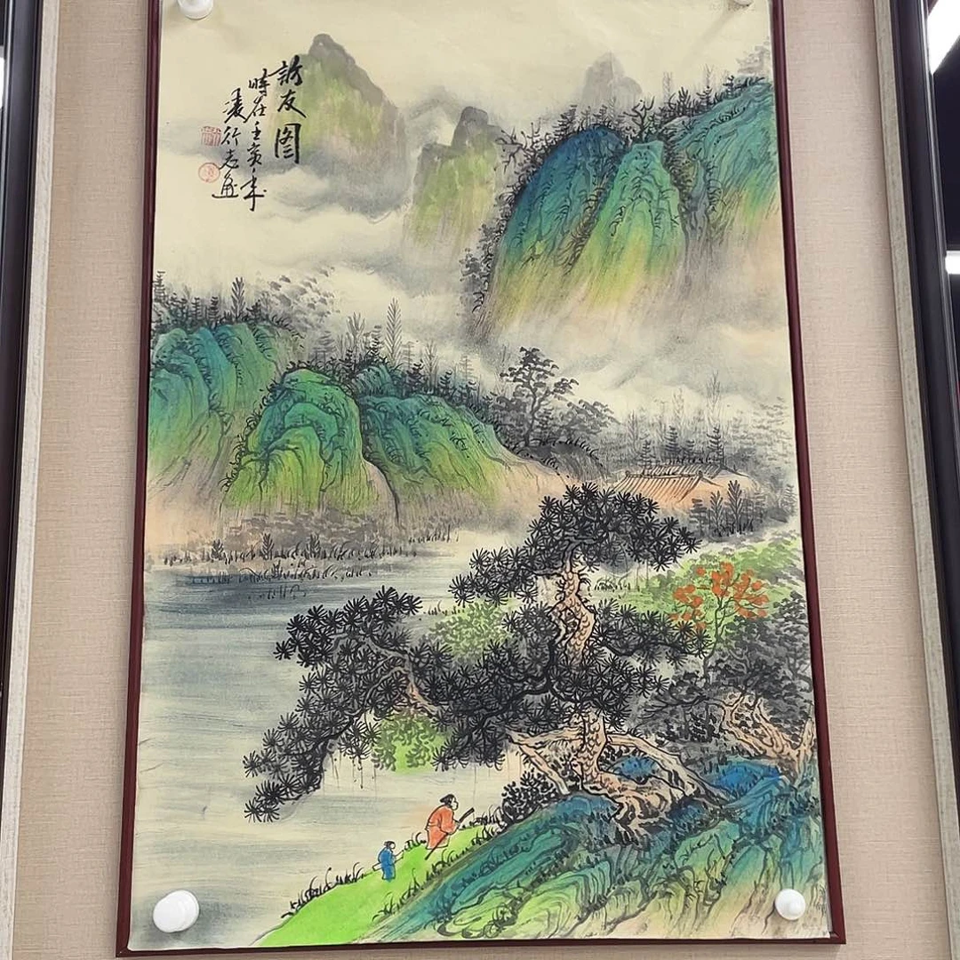 国画凌行志手绘作品