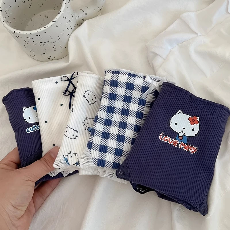 TT喵喵~内裤女生纯棉抗菌舒适透气可爱卡通学生日系少女中腰新款