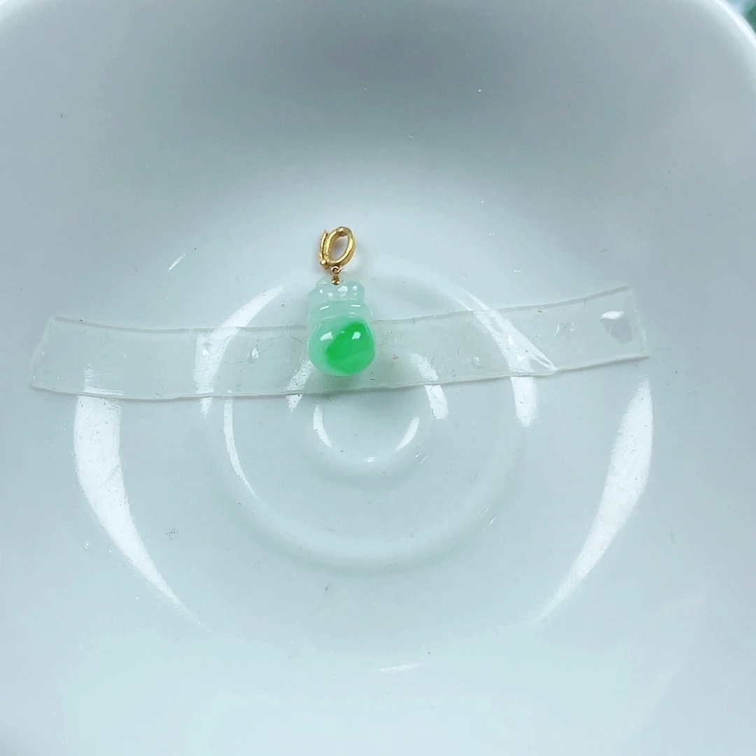 翡翠未镶嵌手链天然缅甸翡翠A货卡12