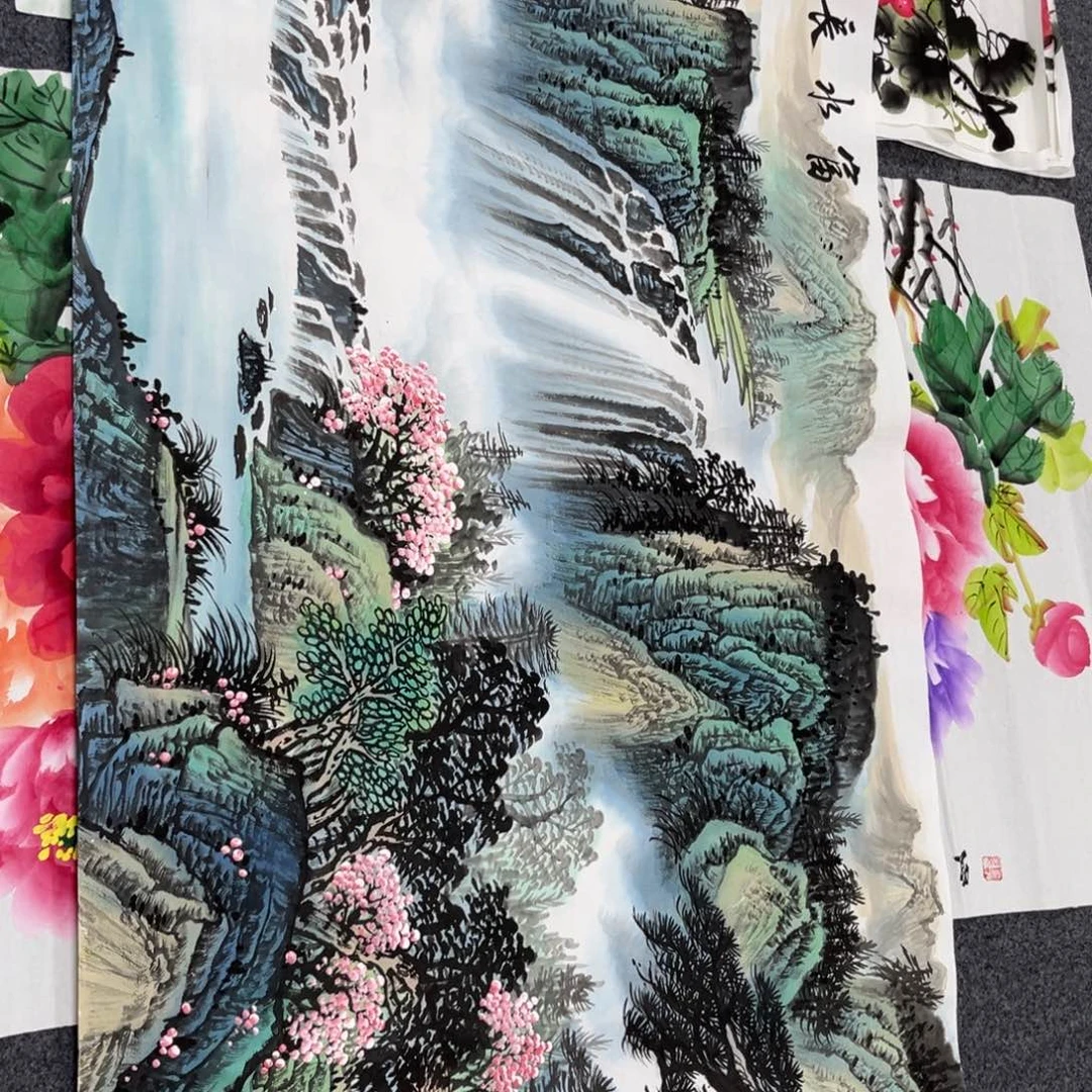 国画老师手绘作品